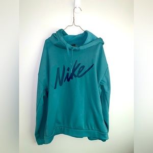 Nike hoodie, aqua blue, light weight, size medium